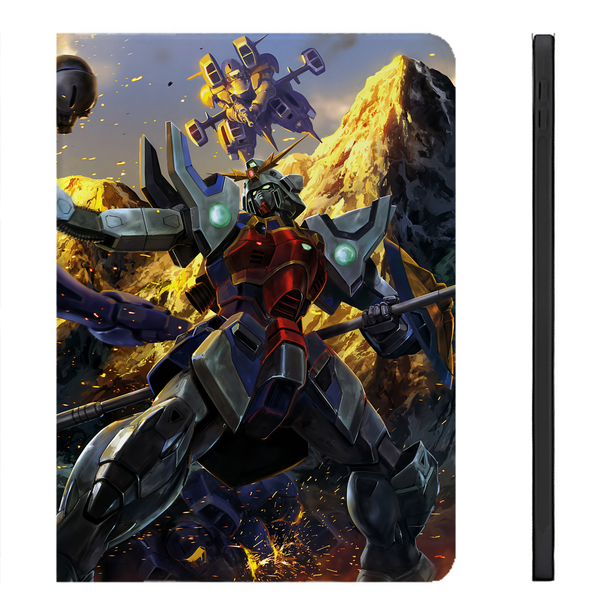 （画像用） 機動戦士ガンダム Mobile Suit Gundam IPadケース ペンホルダー付き ブックスタイルデザイン